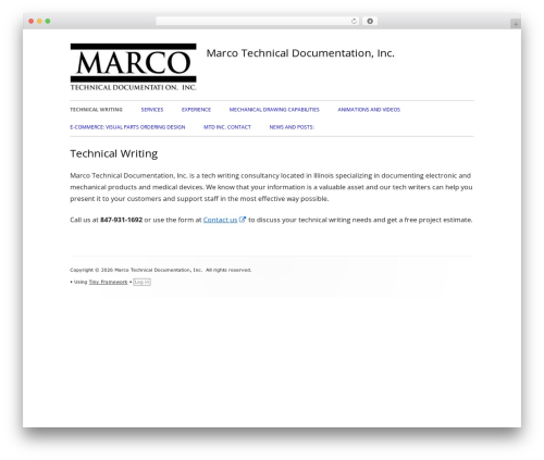 WordPress theme Tiny Framework - marco-inc.com WordPress theme Tiny Framework - marco-inc.com