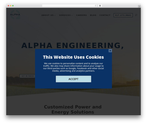 Alpha Engineering theme WordPress - alphatechengineering.com