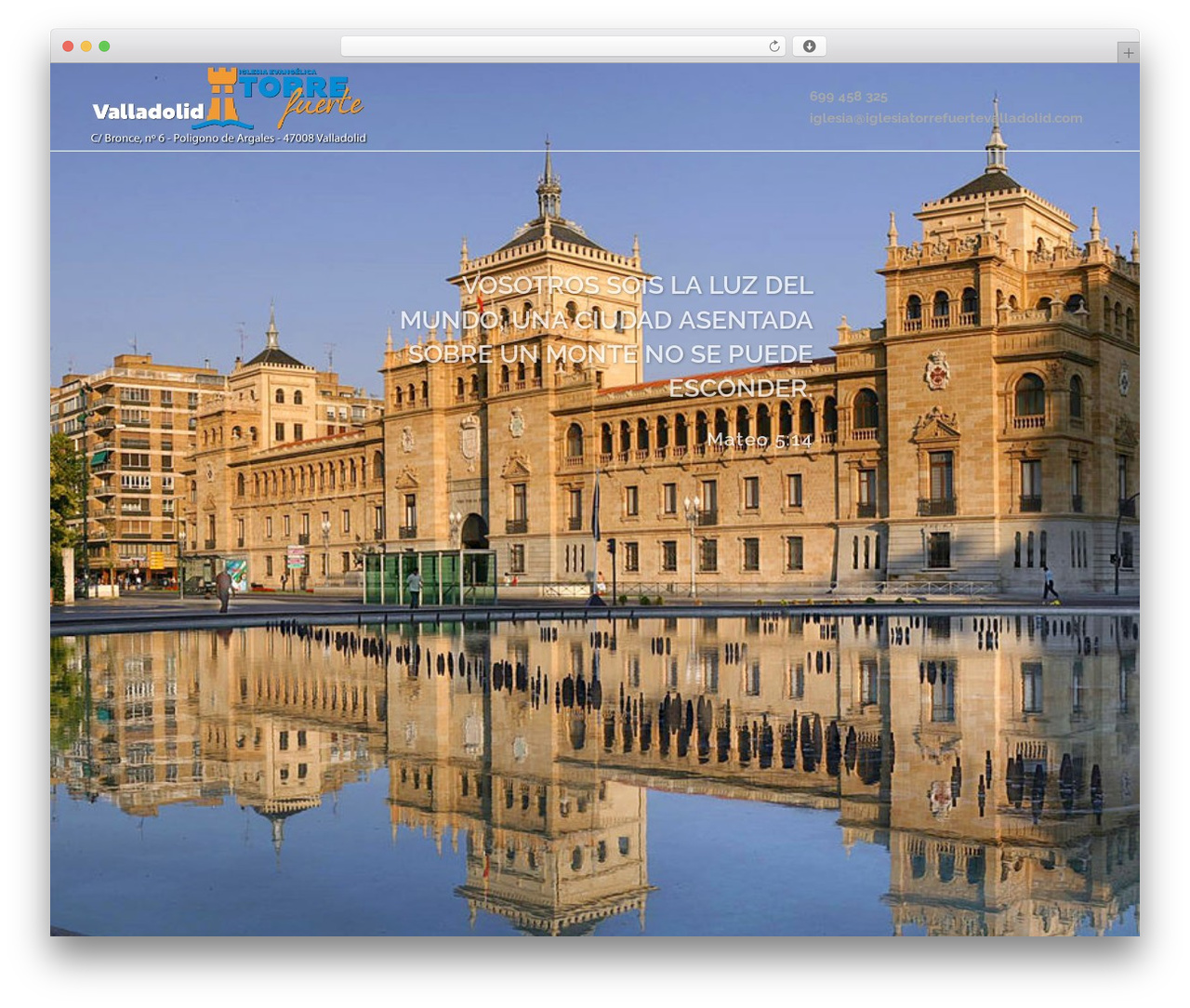 Bridge WordPress theme - iglesiatorrefuertevalladolid.com