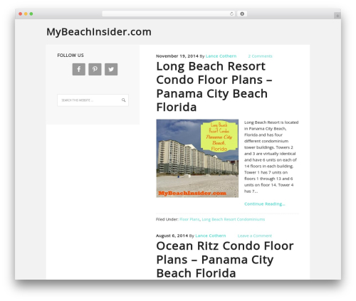 Pin button attraction WordPress plugin - mybeachinsider.com