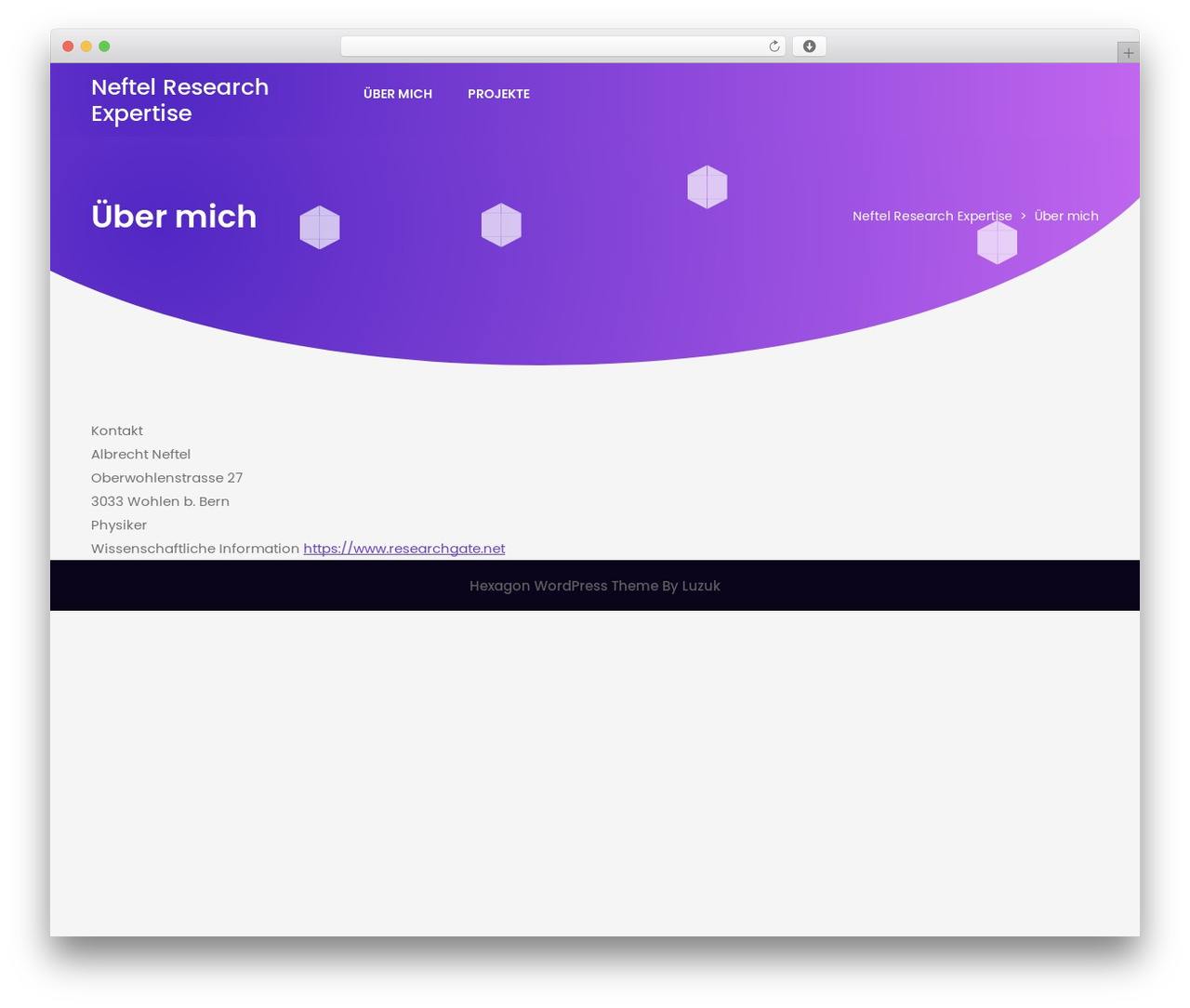 Hexagon WordPress theme - neftel.ch Hexagon WordPress theme - neftel.ch