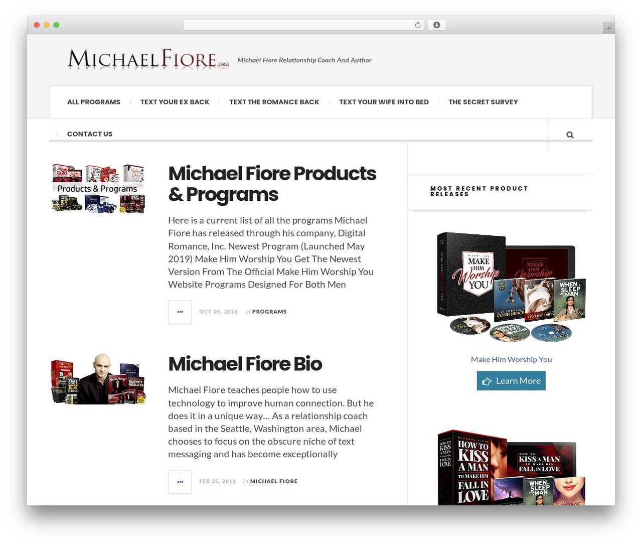 JustWrite WordPress theme - michaelfiore.org JustWrite WordPress theme - michaelfiore.org