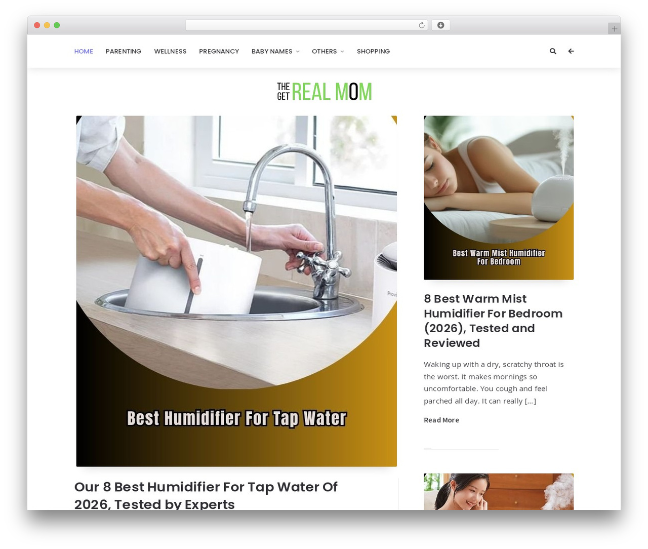 Orin WordPress theme - thegetrealmom.com