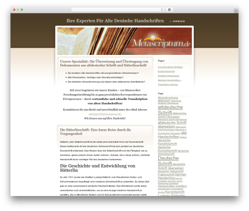 Peaceful Rush WordPress theme - metascriptum.de
