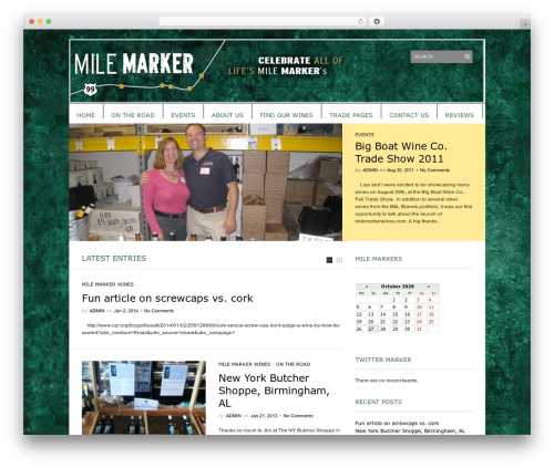 Sight WordPress website theme - milemarkerwines.com