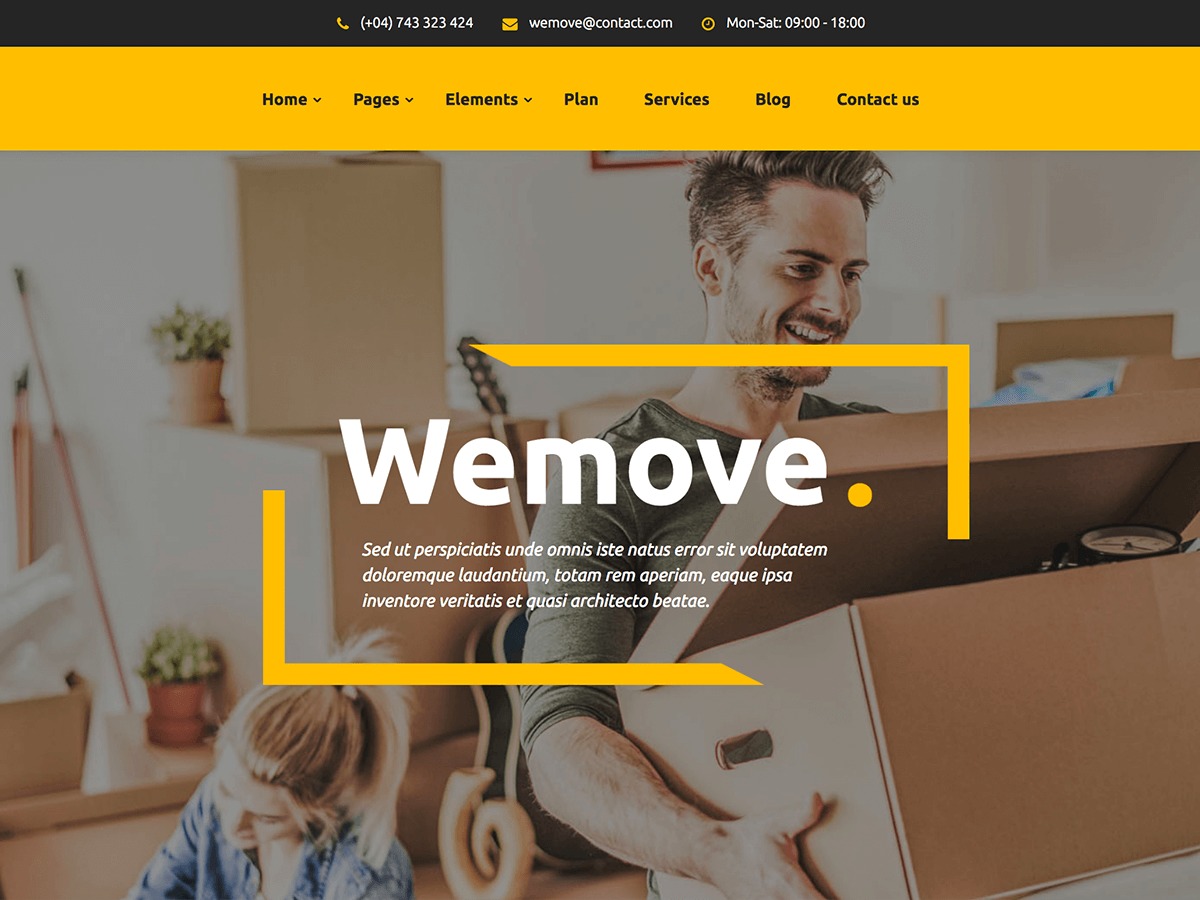 WeMoveWP WordPress theme design