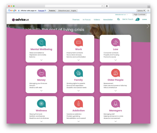 WordPress theme WSM-EAO Theme - wellbeingassistanceonline.com