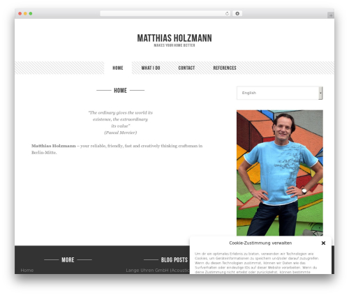 WordPress theme Genesis - matthu.at