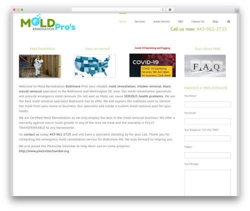 WordPress theme Mold - moldremediationdr.com