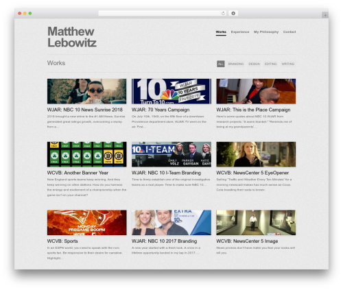 Workality WP theme - matthewlebowitz.com