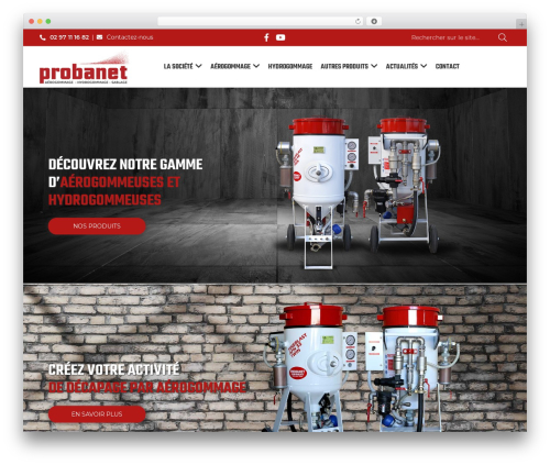 ARTGOmédia WordPress page theme - www.aerogommage-probanet.fr
