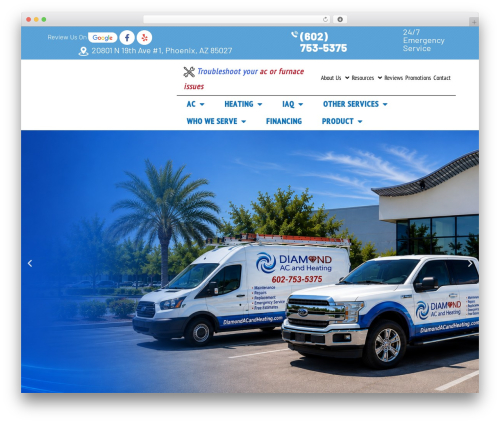 Hvac troubleshooter 2 WordPress plugin - diamondacandheating.com