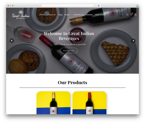 CiyaShop WP theme - greatindianbeverages.com