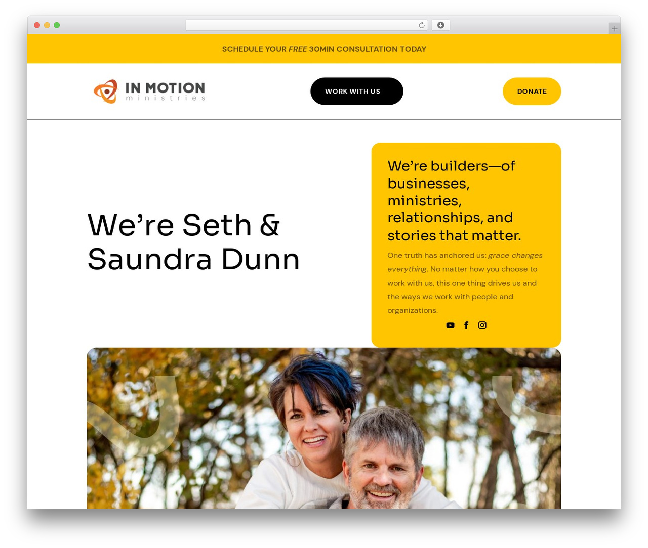 Divi WordPress theme - inmotionministries.org