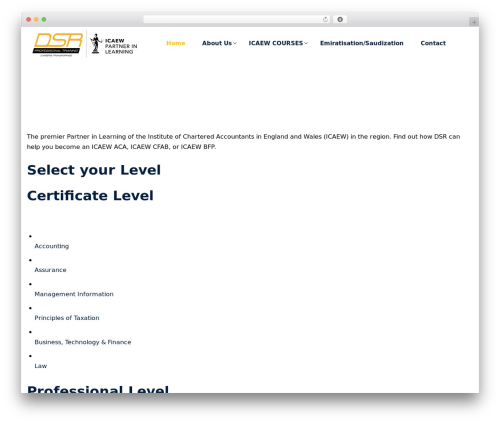 Edubin WordPress theme - dsr-training.com