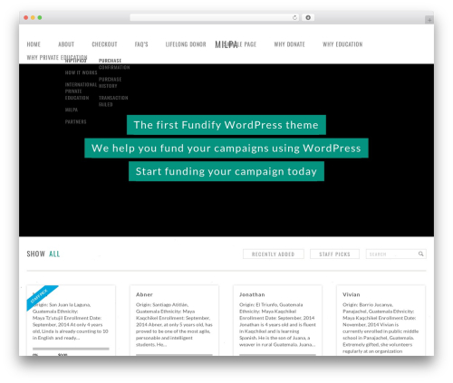 Appthemer crowdfunding WordPress plugin - milpamaya.org