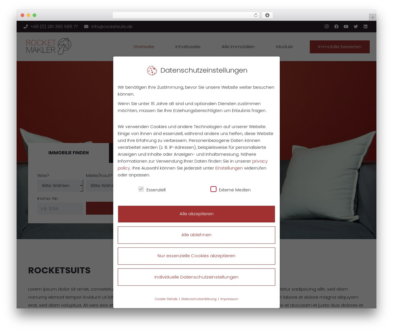 Impreza theme WordPress - maklertemplate.de Impreza theme WordPress - maklertemplate.de