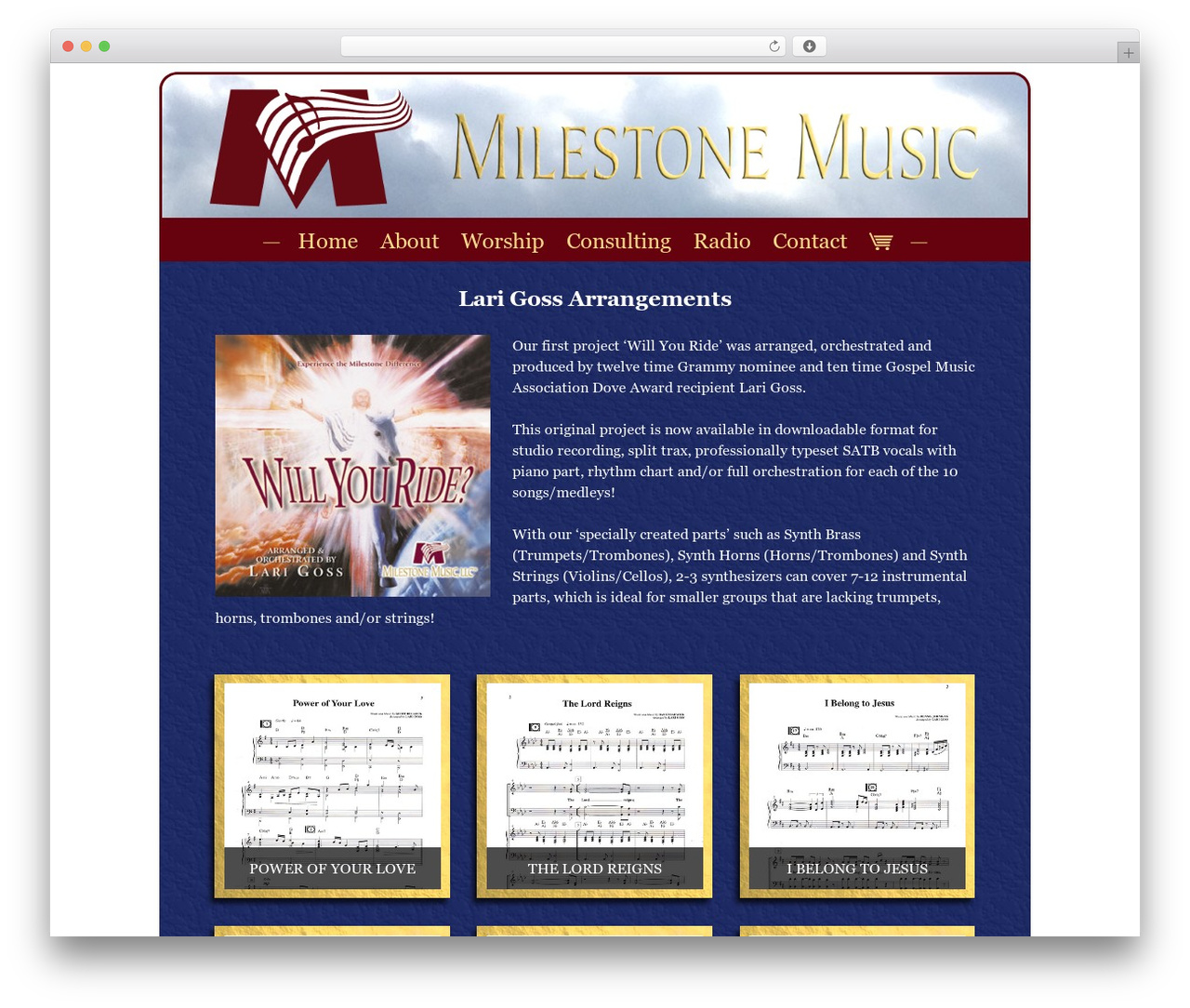 Milestone WordPress theme - milestoneworship.net Milestone WordPress theme - milestoneworship.net