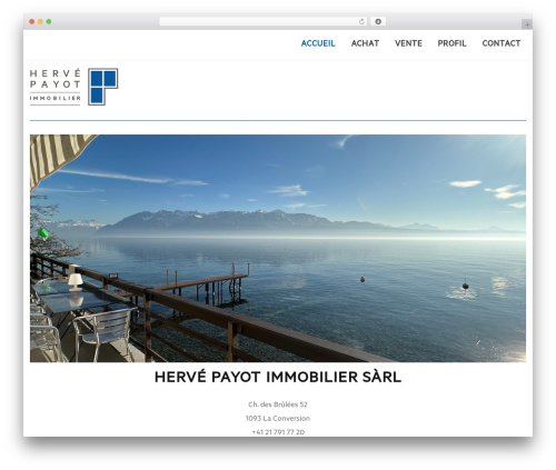 North WordPress theme design - herve-payot.ch