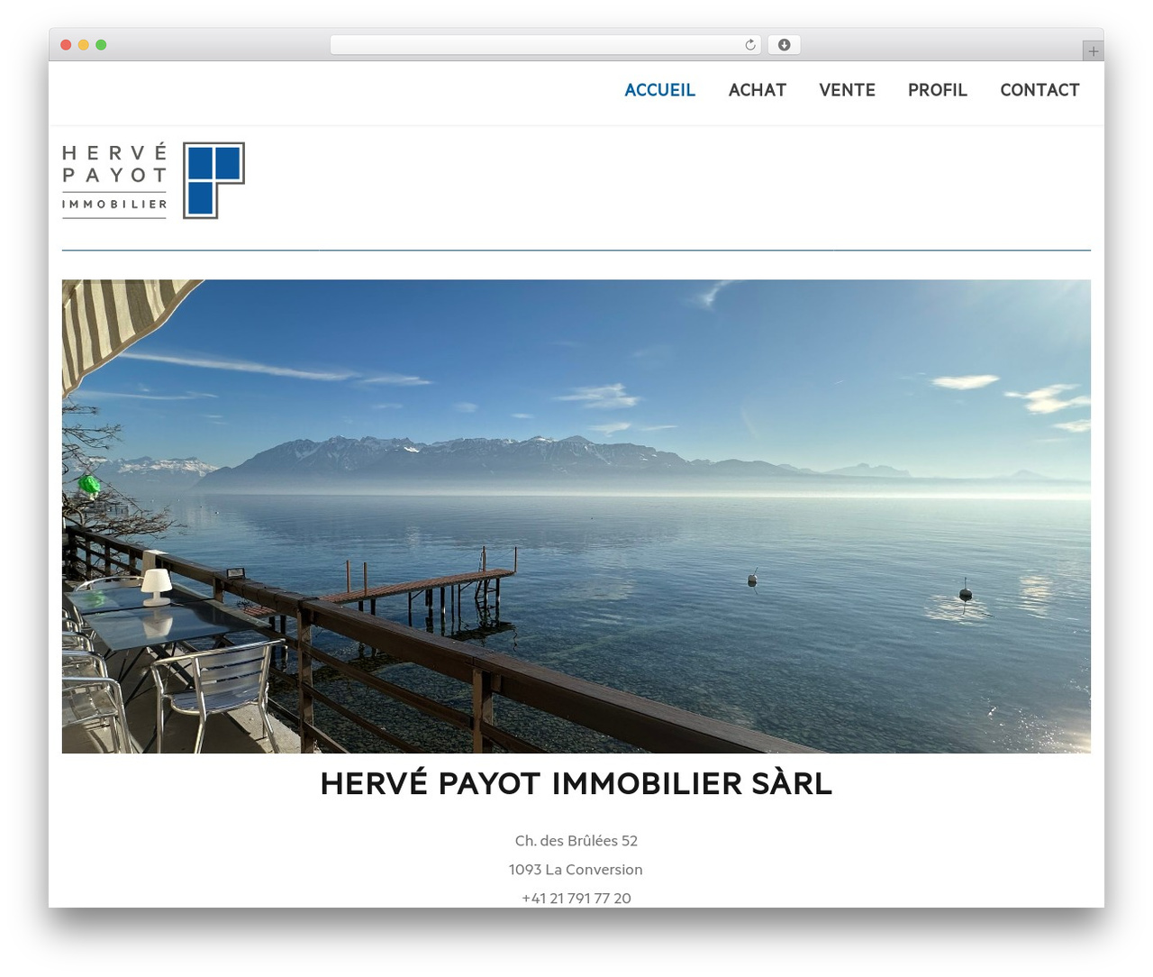 North WordPress theme design - herve-payot.ch