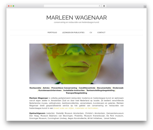Video player WordPress plugin - marleenwagenaar.com/nl/home