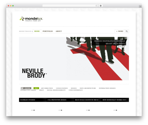 Pixelove top WordPress theme - mondelux.com