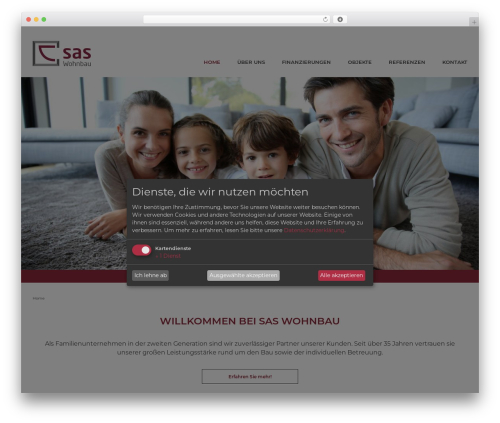 SAS WordPress theme - sas-wohnbau.de