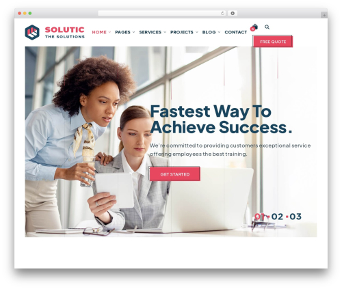 Solutic WordPress theme - soluticwp.websitelayout.net
