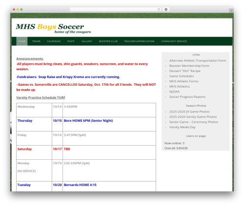 Squirrel Pro WordPress theme - montgomeryboyssoccer.com