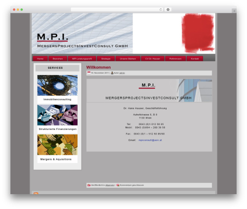 Tech Red best WordPress theme - mpiconsult.at