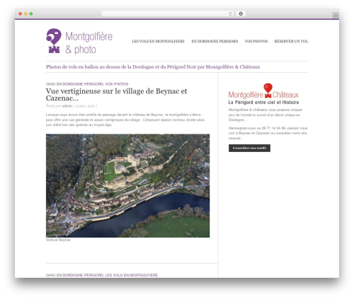 Theme WordPress Pure - montgolfiere-photo.fr