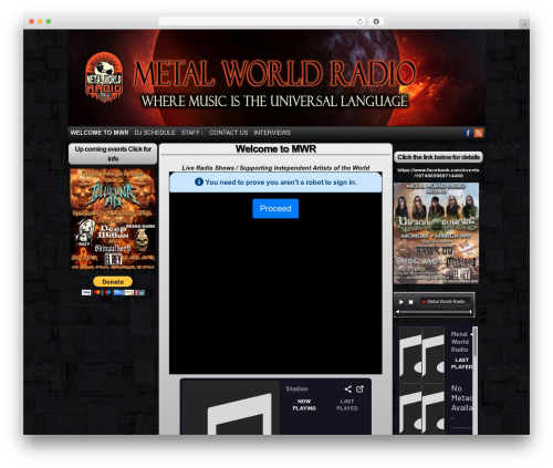 WordPress theme Easel - metalworldradio.com