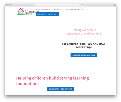 Divi visual footer WordPress plugin - montessorimanor.com.au