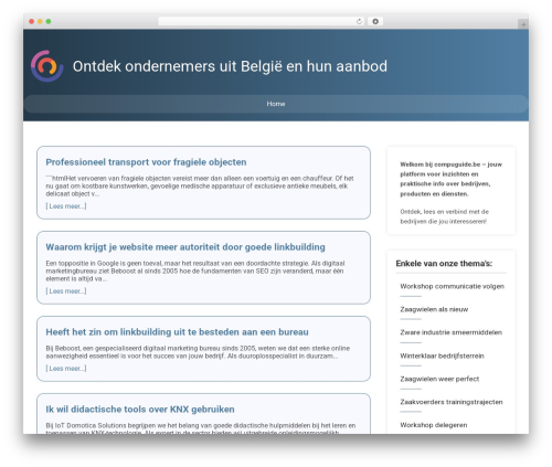WordPress theme Modern theme - compuguide.be