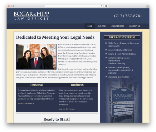 WP theme Basic Child Theme - bogarandhipplaw.com