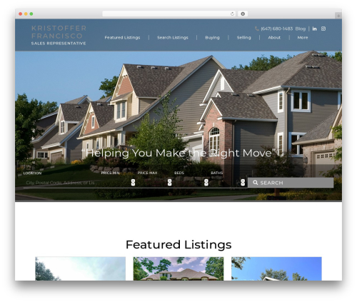 Best WordPress theme IXACT Framework - yourexpertrealtor.ca
