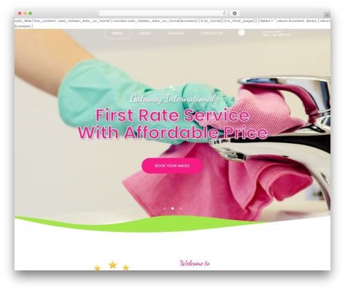 CarpetServ WordPress theme - gatewaymaids.com