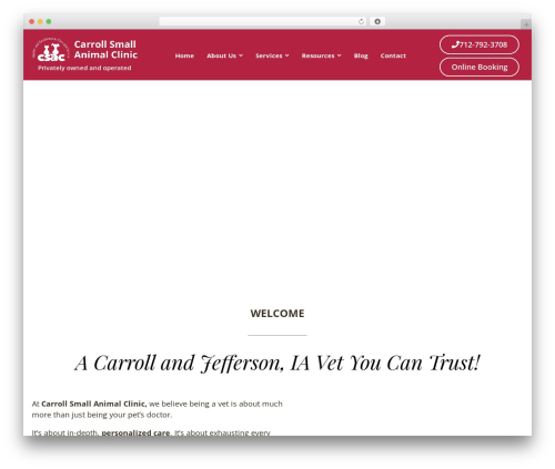 Popover WordPress plugin - carrollsmallanimalclinic.com