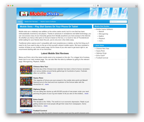 Flytonic Theme theme WordPress - mobileslots.co