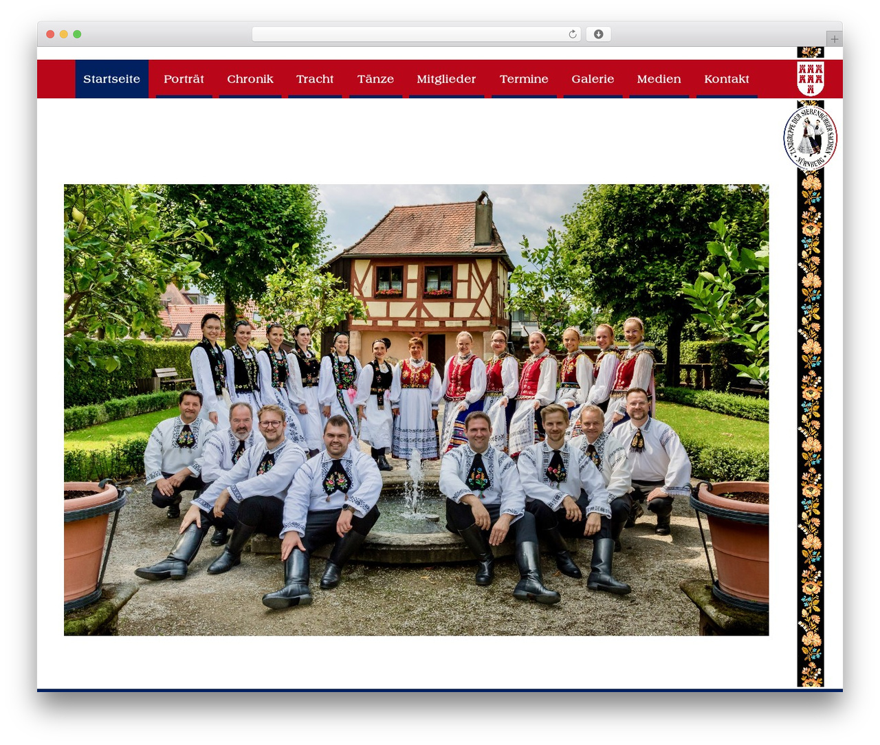 GeneratePress TG Nürnberg WordPress theme design - tanzgruppe-nuernberg.de