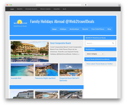 Leeway WordPress theme - web2travel.co.uk