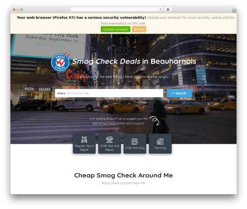 Listingpro WordPress theme - smogcheckdeals.com