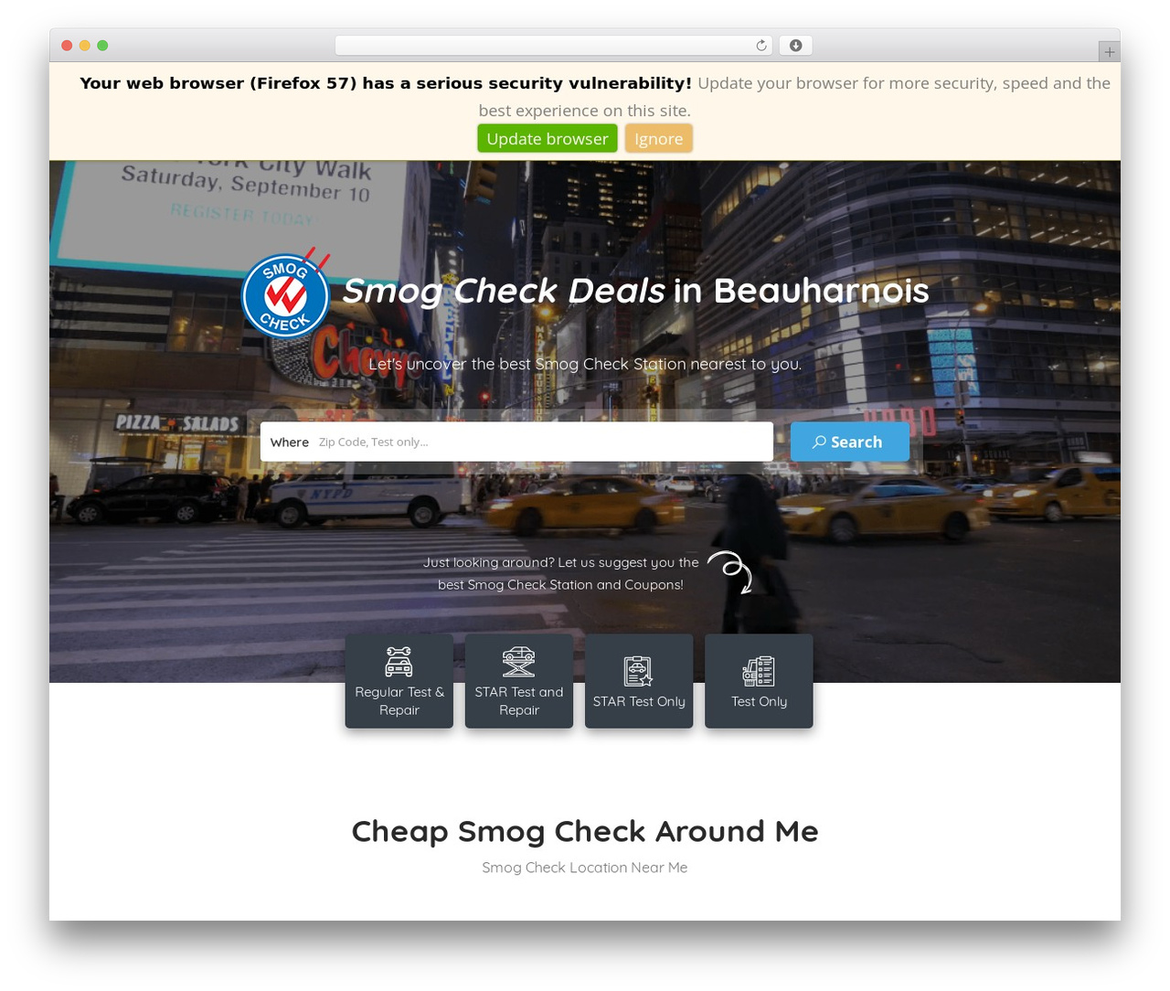 Listingpro WordPress theme - smogcheckdeals.com