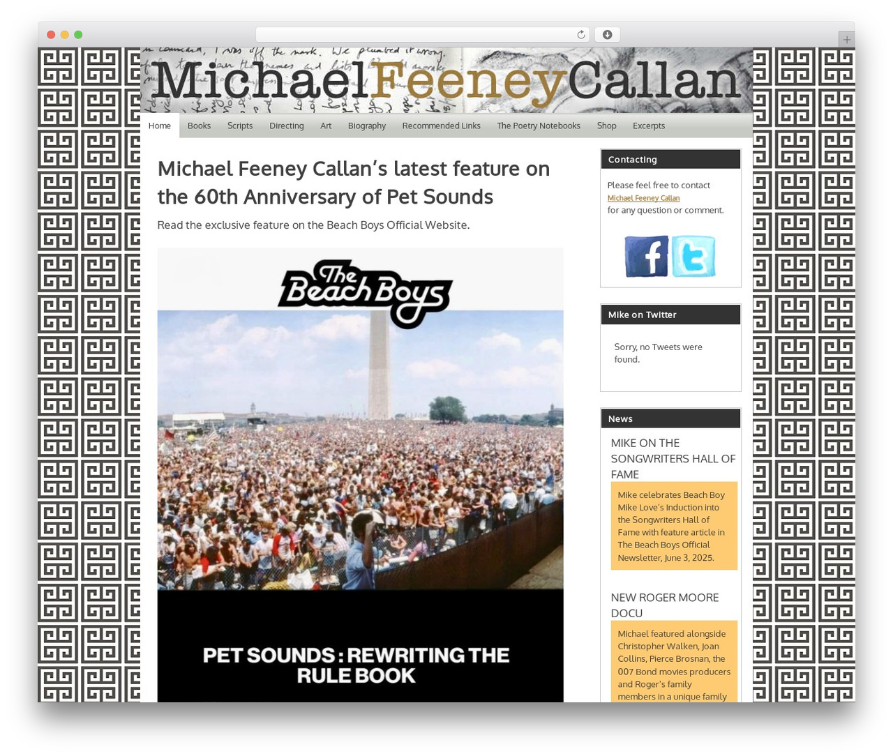 mfc WordPress theme - michaelfeeneycallan.com