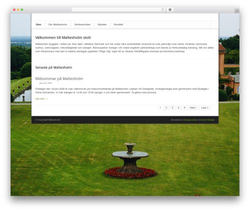 Modernize WordPress theme - maltesholm.se