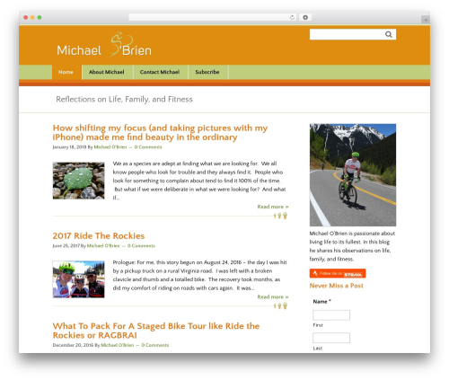 Tailor Made theme WordPress - michael-obrien.com.