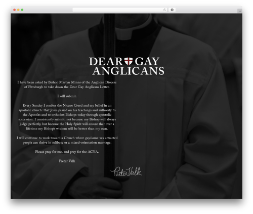Typehub WordPress plugin - deargayanglicans.com