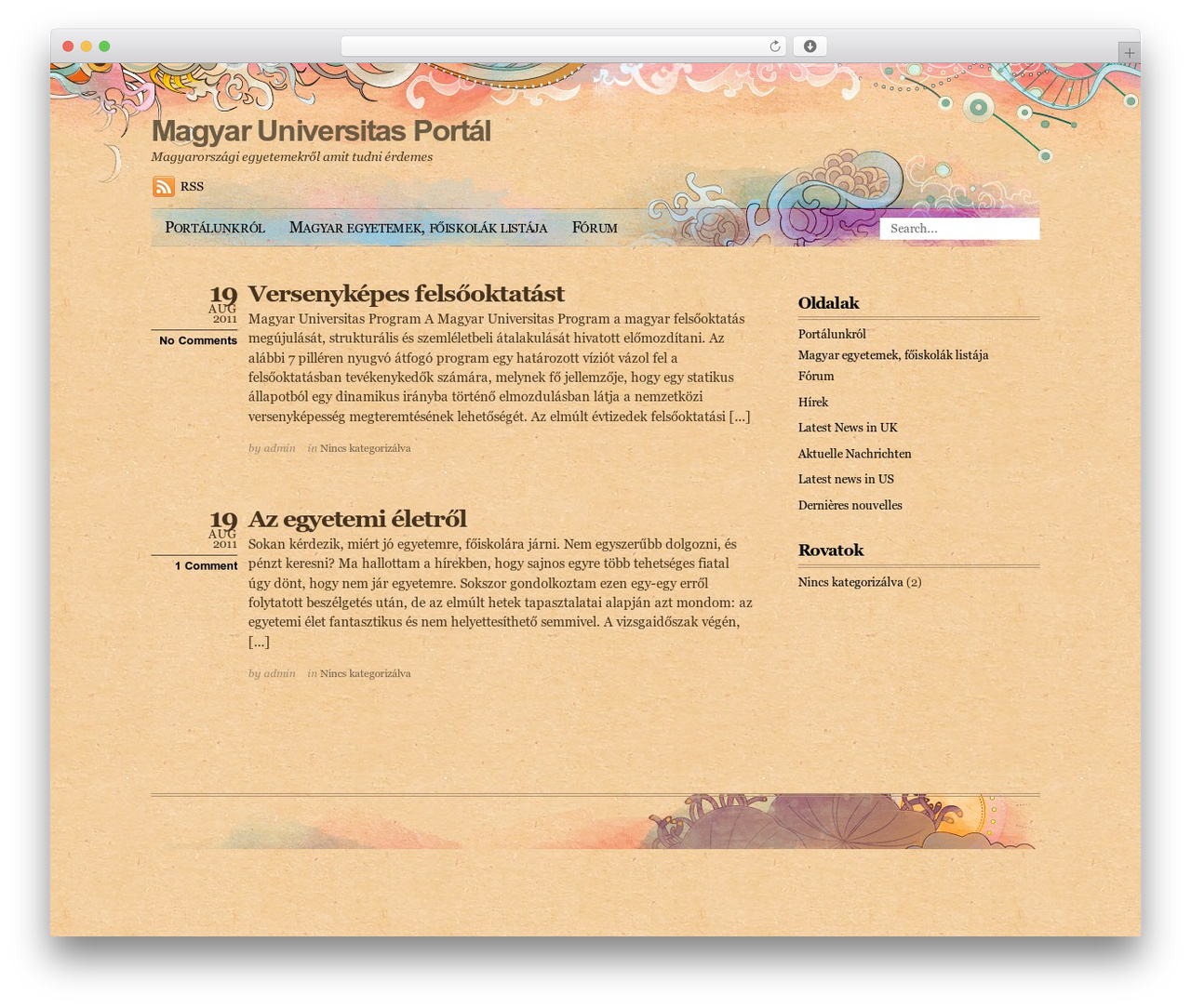 Theme WordPress Koi - mup.hu