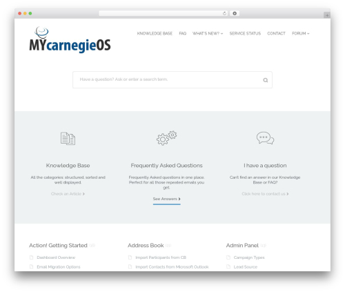 WordPress theme Flatbase - mycarnegieossupport.com