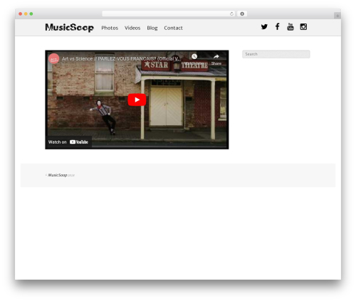 WordPress template Slide - musicsoop.com